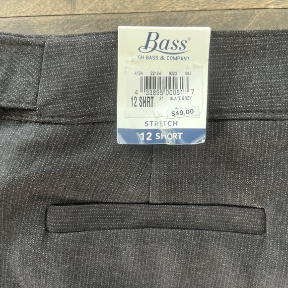 Bass & Company Slate Grey Stretch Pant, size 12 Short - Picture 3 of 11